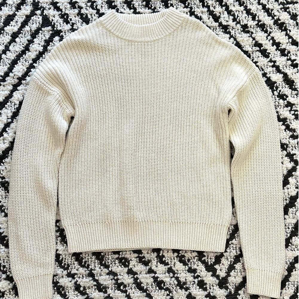 Treasure & Bond Knit Sweater Cream Girls Large 10/12 NWOT